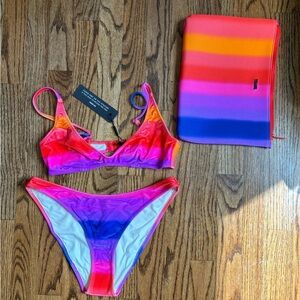 Triangl Velvet Bikini Set